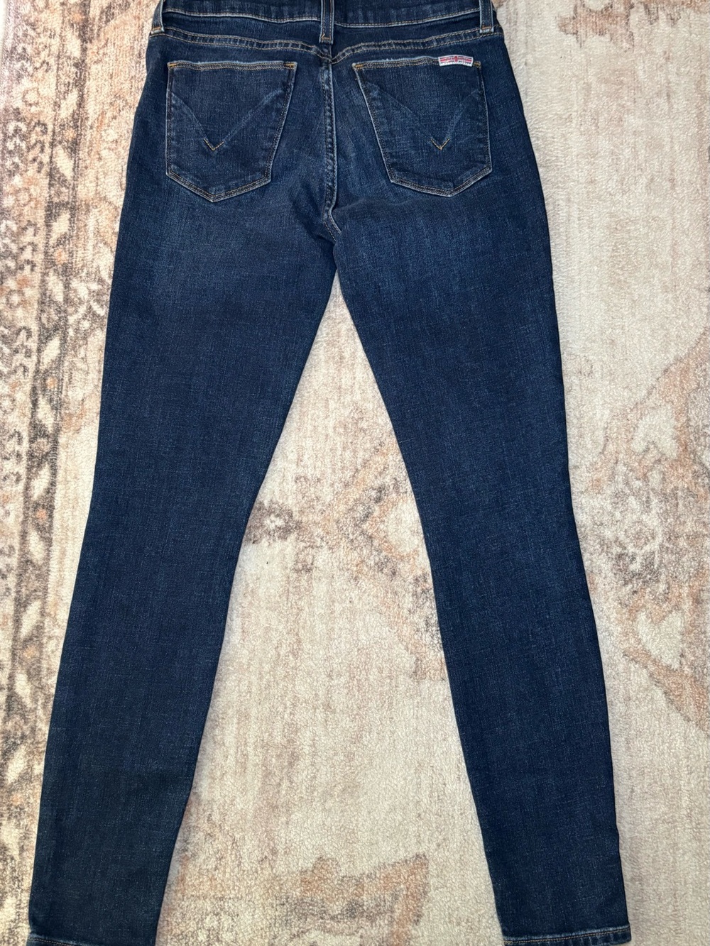 Hudson Jeans Krista Ankle Super Skinny Women's Size 25 Dark Wash Stretch Denim M